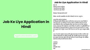naukri ke liye application